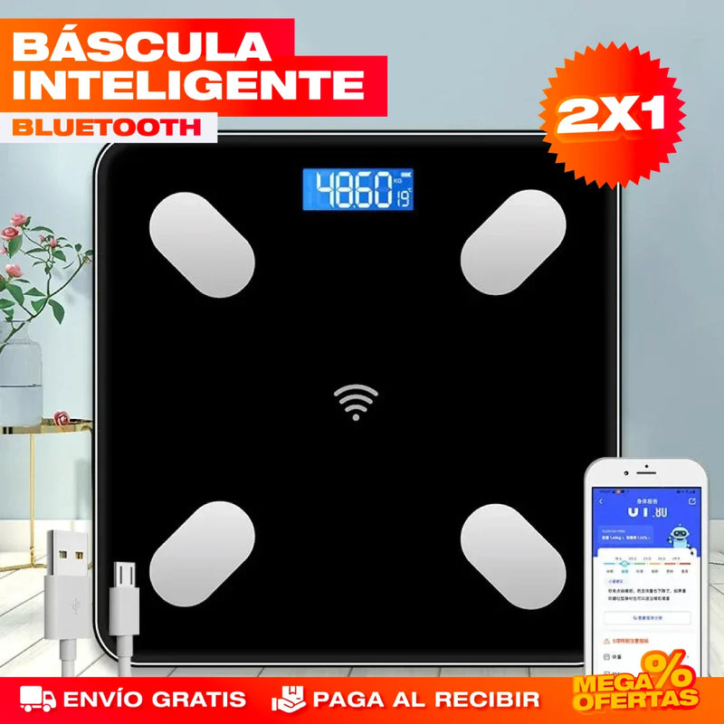 PROMO 2X1 BÁSCULA INTELIGENTE BLUETOOTH