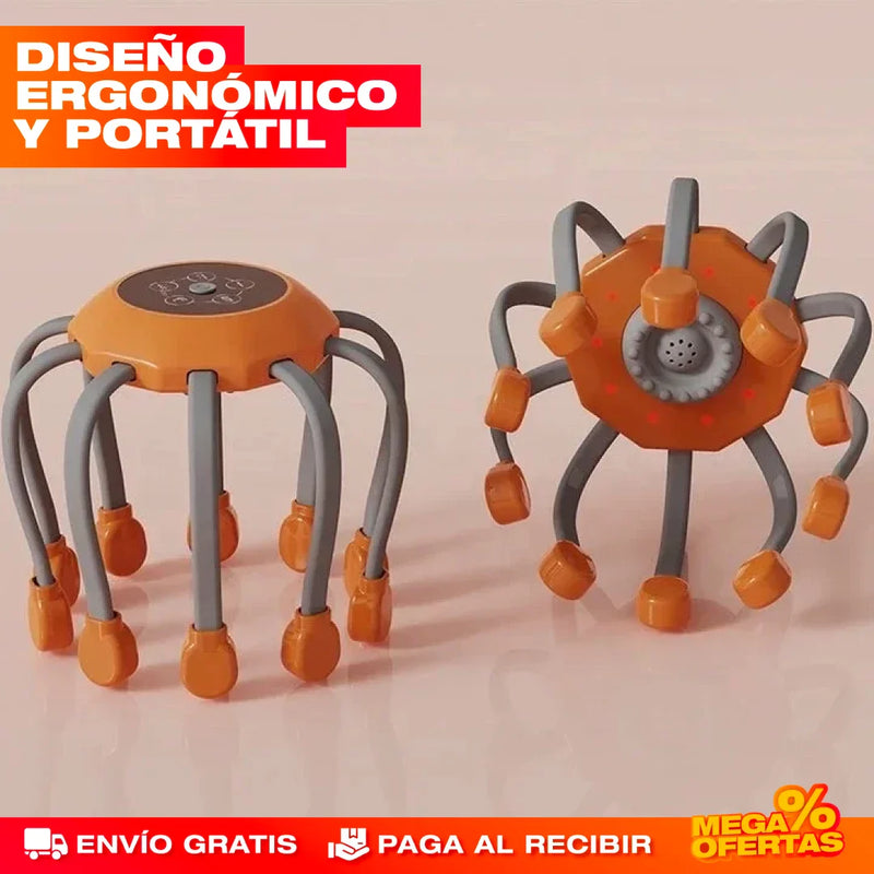 MASAJEADOR DE CABEZA RELAJANTE RECARGABLE