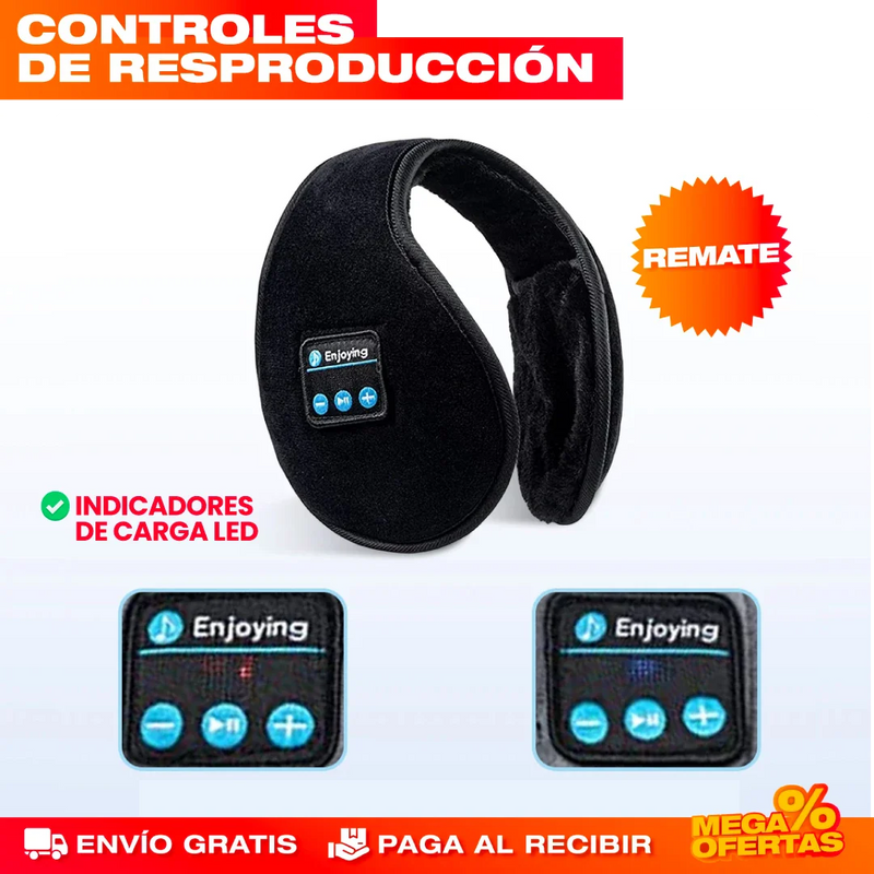 DIADEMA AUDÍFONOS BLUETOOTH PARA EL FRÍO