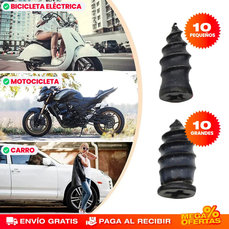 SET TORNILLOS PARA DESPINCHAR LLANTAS