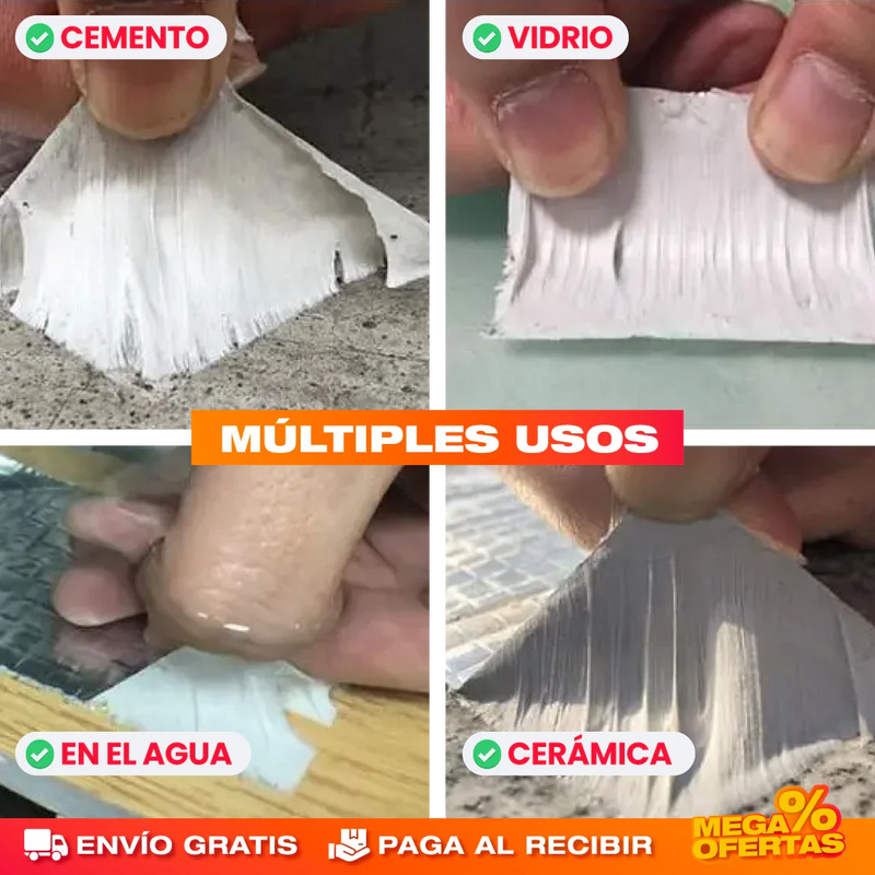 30 METROS CINTA IMPERMEABLE REPARA FUGAS