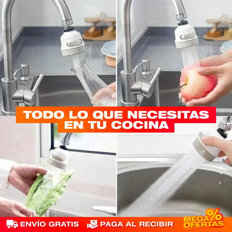 PROMO 3X1 GRIFO GIRATORIO AHORRADOR 360°