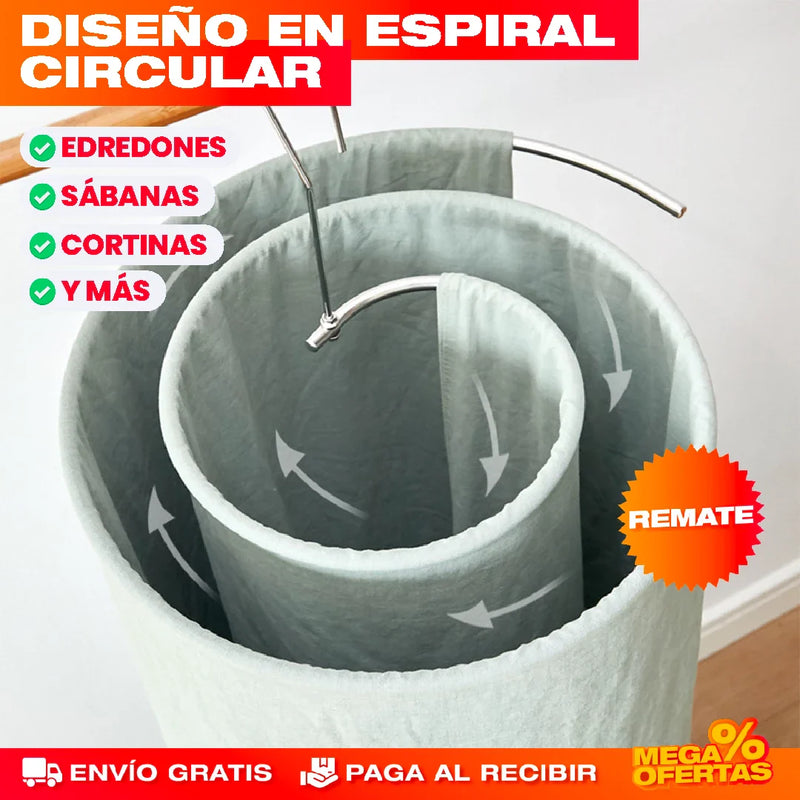 TENDEDERO EN ESPIRAL DE ACERO INOXIDABLE