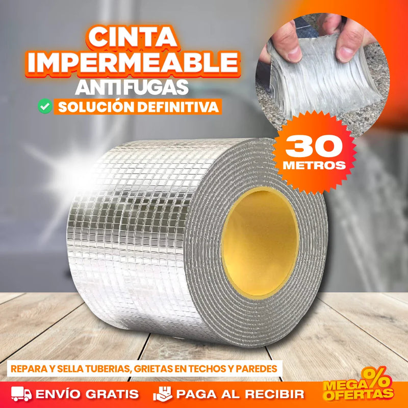30 METROS CINTA IMPERMEABLE REPARA FUGAS