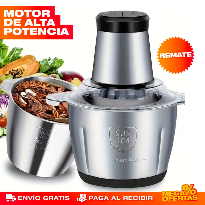 MOLINO PICADOR ELÉCTRICO ACERO INOXIDABLE 2 LITROS
