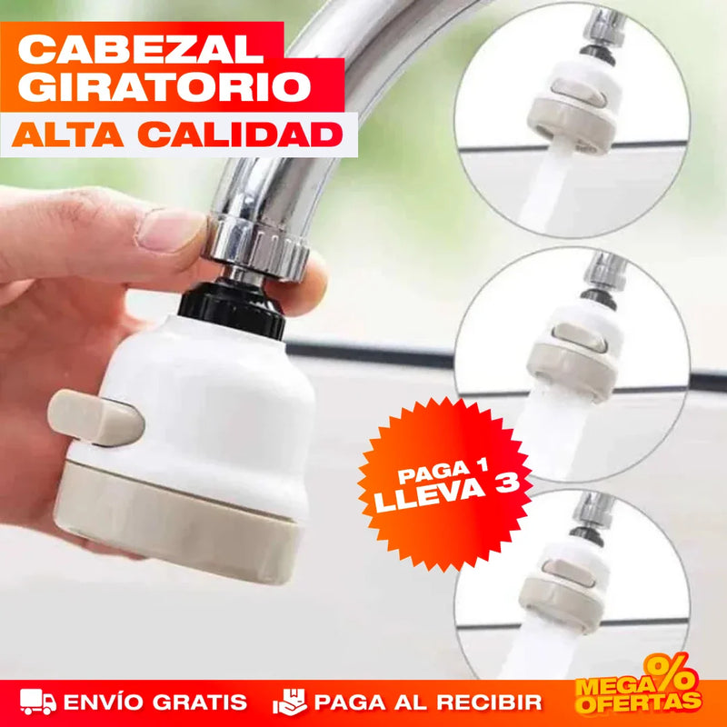 PROMO 3X1 GRIFO GIRATORIO AHORRADOR 360°